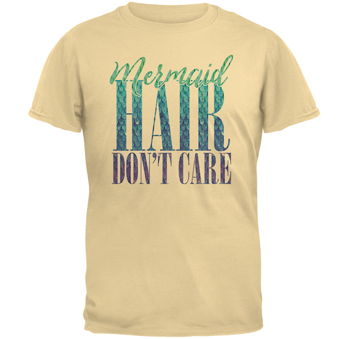 Mermaid Hair Don't Care Mens T Shirt Men's T-Shirts Old Glory 2XL Yellow Haze 