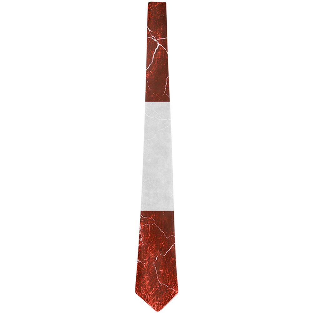 Austrian Flag Distressed Grunge All Over Neck Tie Ties Old Glory OS Multi 