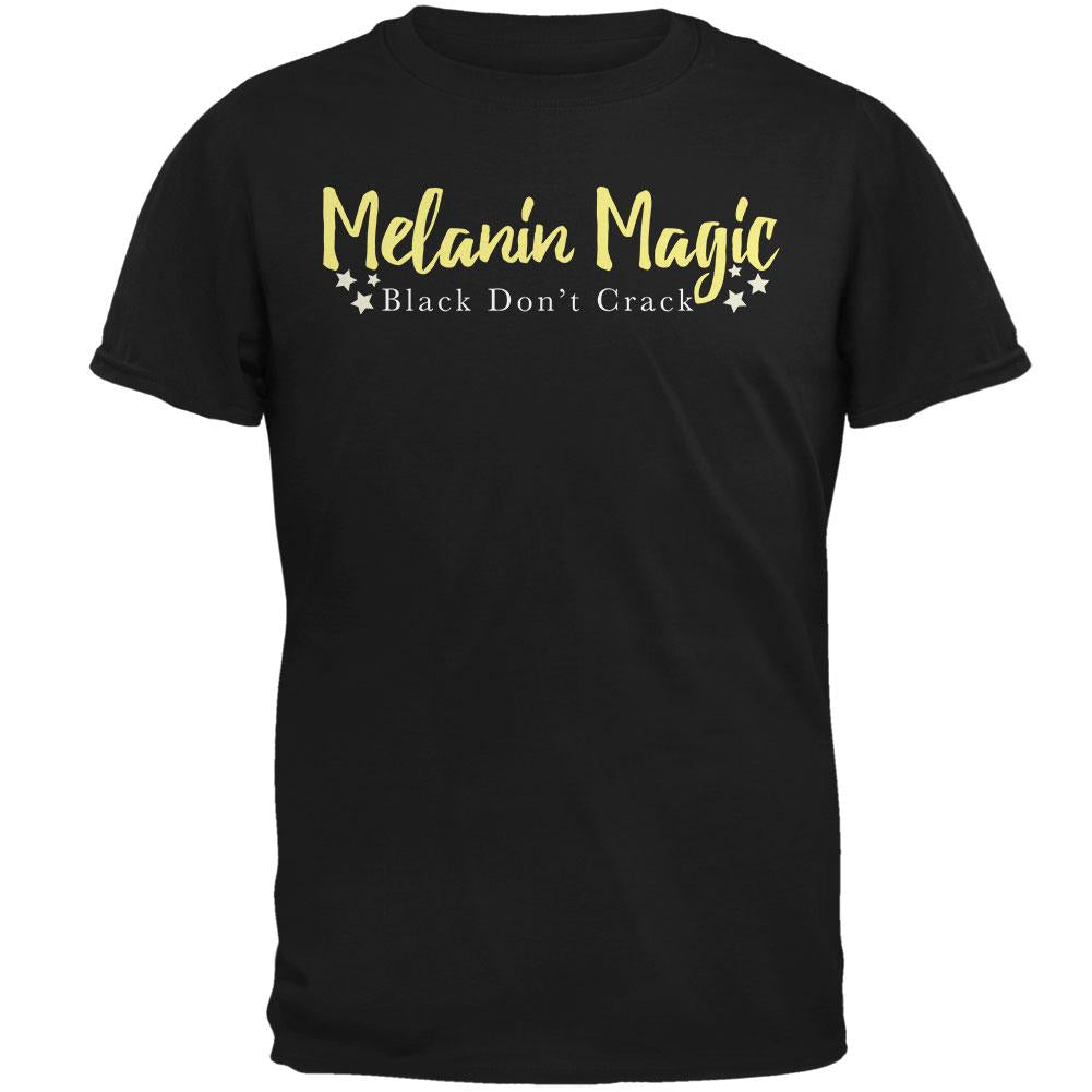 Black History Month Melanin Magic Black Don't Crack Mens T Shirt Men's T-Shirts Old Glory 2XL Black 