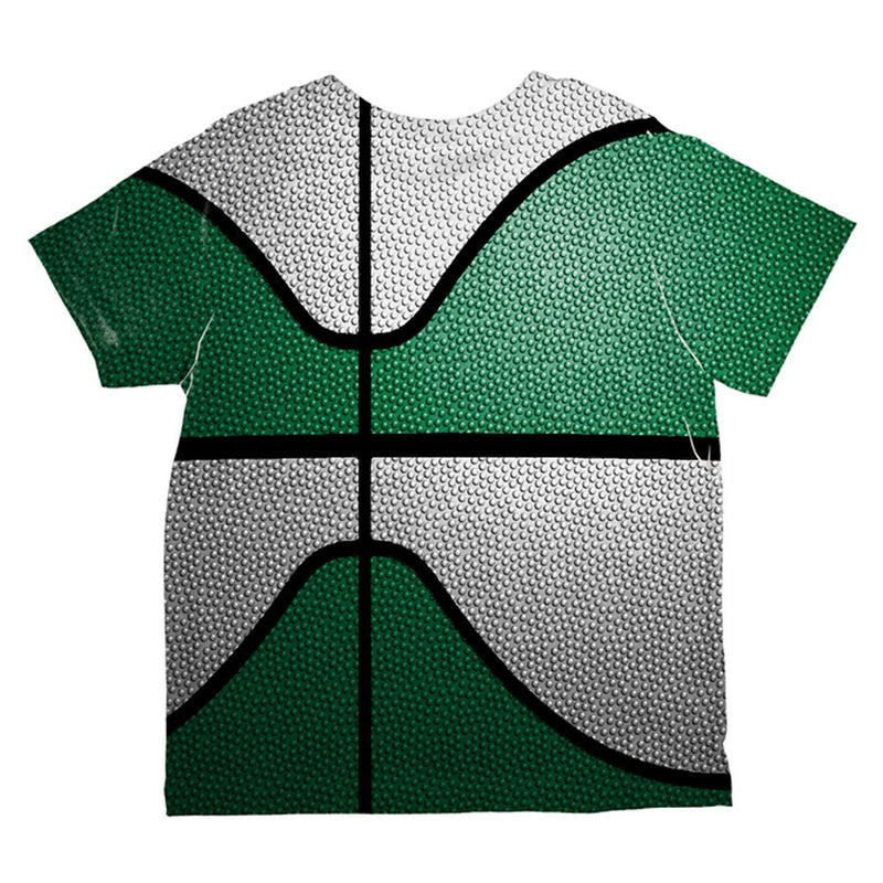 Championship Basketball Irish Green and White All Over Toddler T Shirt Toddler T-Shirts Old Glory   