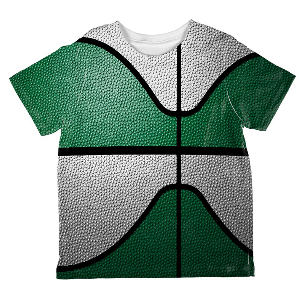 Championship Basketball Irish Green and White All Over Toddler T Shirt Toddler T-Shirts Old Glory 2T Multi 