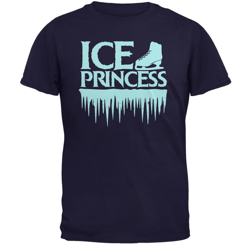 Ice Princess Figure Skating Mens T Shirt Men's T-Shirts Old Glory 2XL Navy 