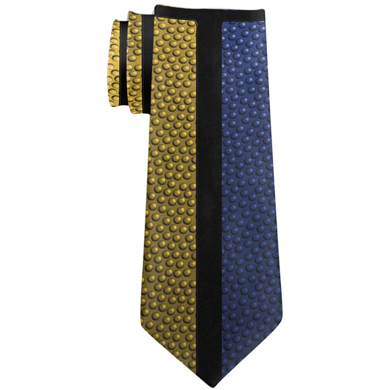 Championship Basketball Royal Blue and Yellow All Over Neck Tie Ties Old Glory   