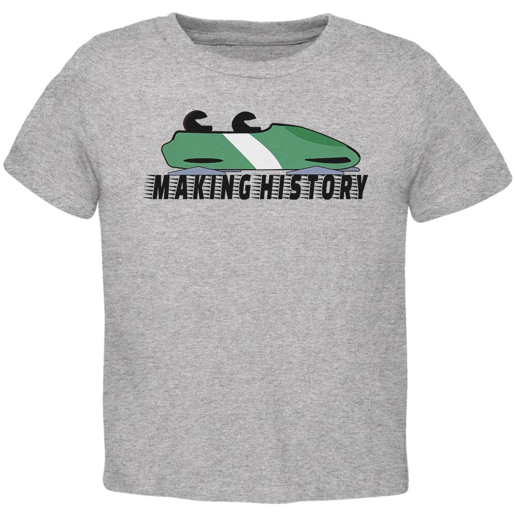 Nigerian Bobsled Team Making History Toddler T Shirt Toddler T-Shirts Old Glory 2T Heather 