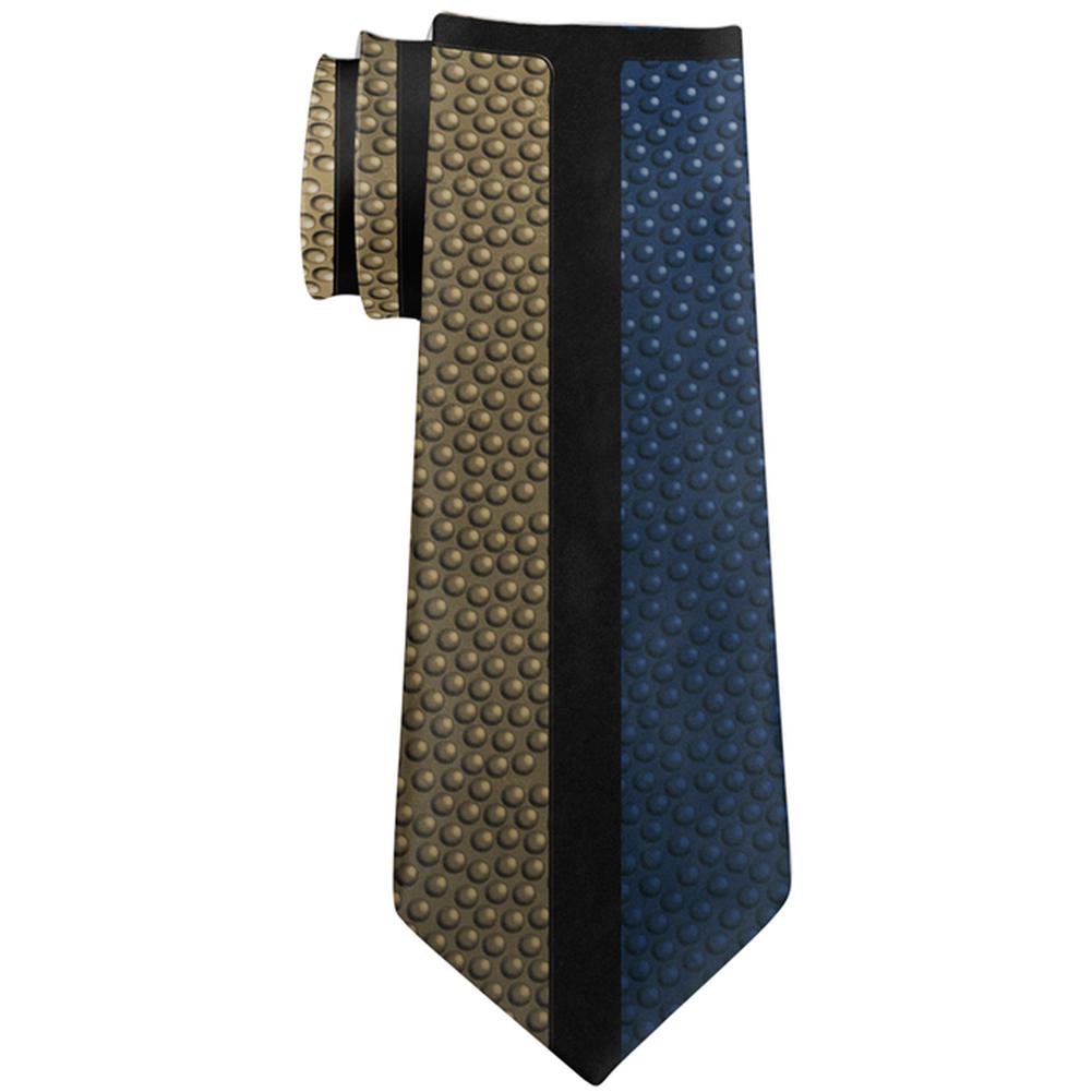 Championship Basketball Dark Blue and Gold All Over Neck Tie Ties Old Glory   