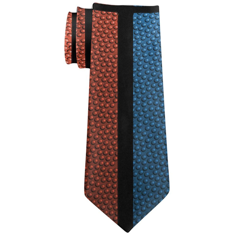 Championship Basketball Blue and Orange All Over Neck Tie Men's Neck Ties Old Glory   