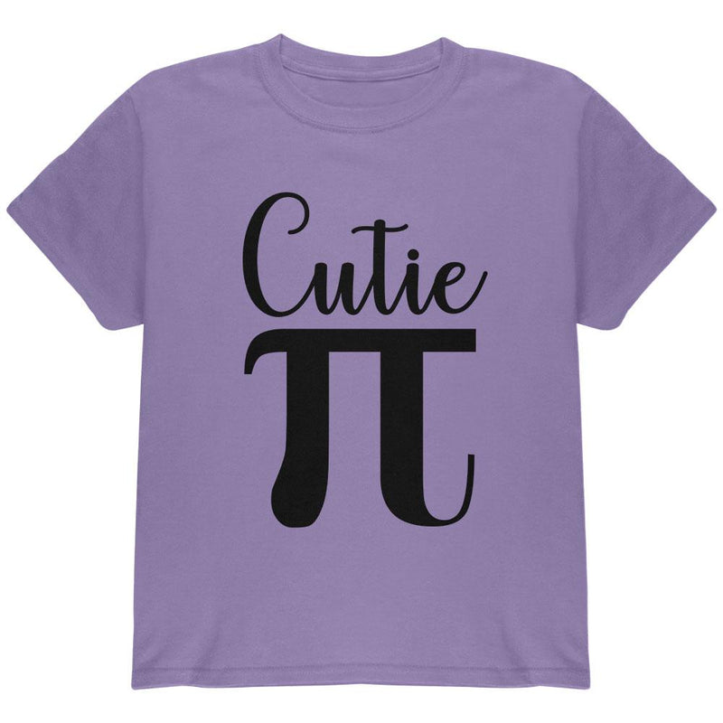 Pi Day Cutie Math Pun Youth T Shirt Youth T-Shirts Old Glory LG Violet 