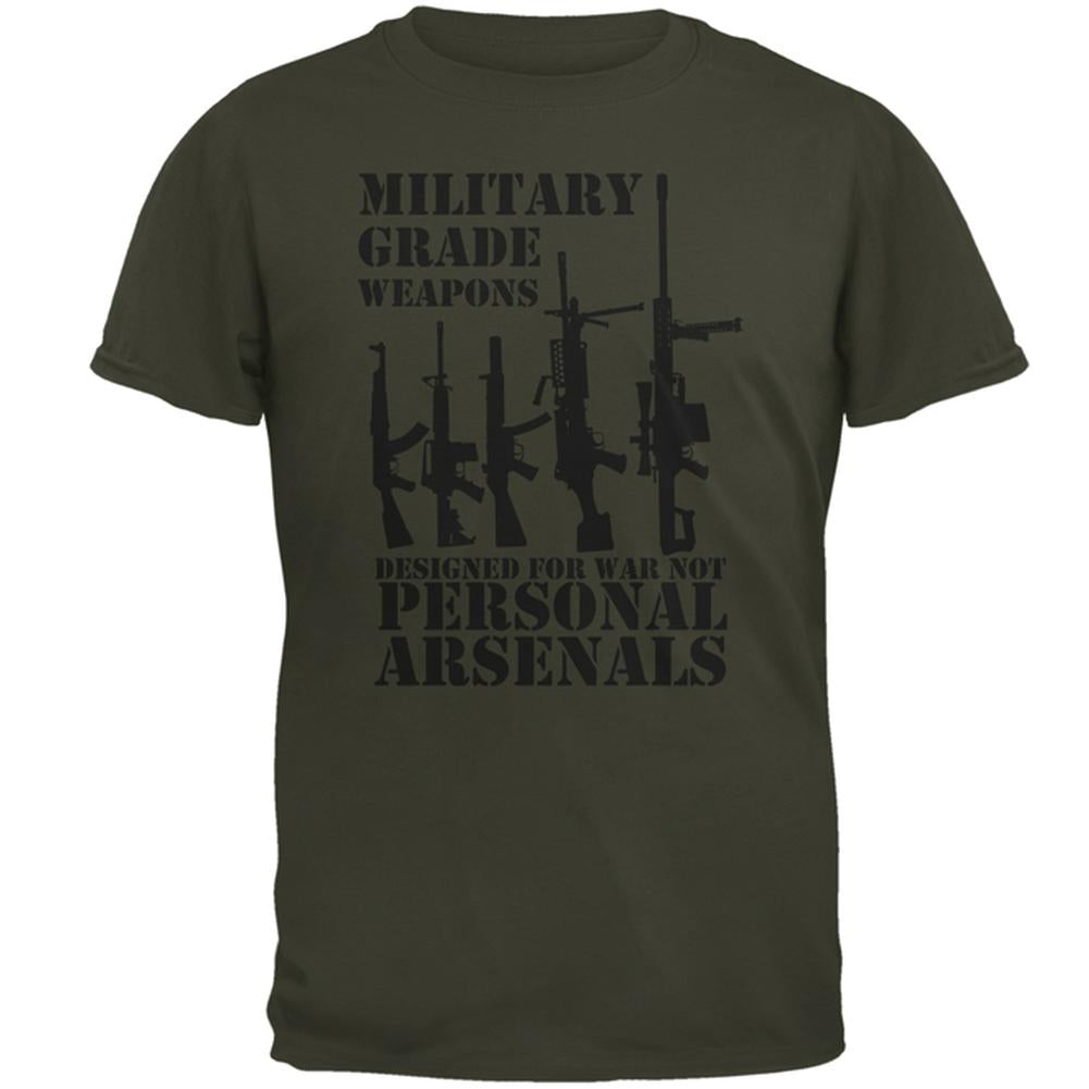 Military Grade Not Personal Arsenals Mens T Shirt Men's T-Shirts Old Glory MD Olive 