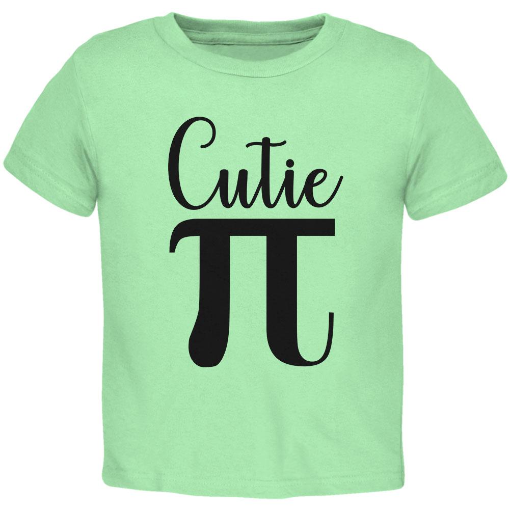 Pi Day Cutie Math Pun Toddler T Shirt Toddler T-Shirts Old Glory 2T Mint 