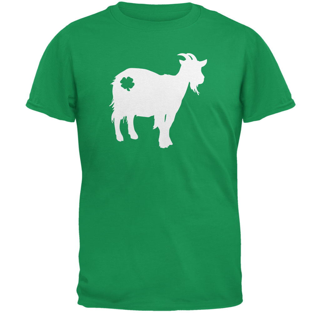 St. Patrick's Day Silhouette Goat Mens T Shirt Men's T-Shirts Old Glory 2XL Irish Green 