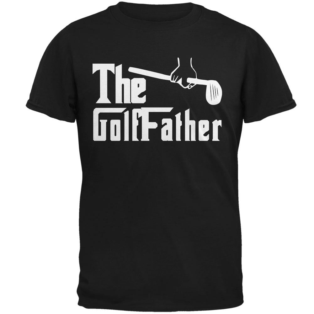 Father's Day Golf Father Mens T Shirt Men's T-Shirts Old Glory 2XL Black 