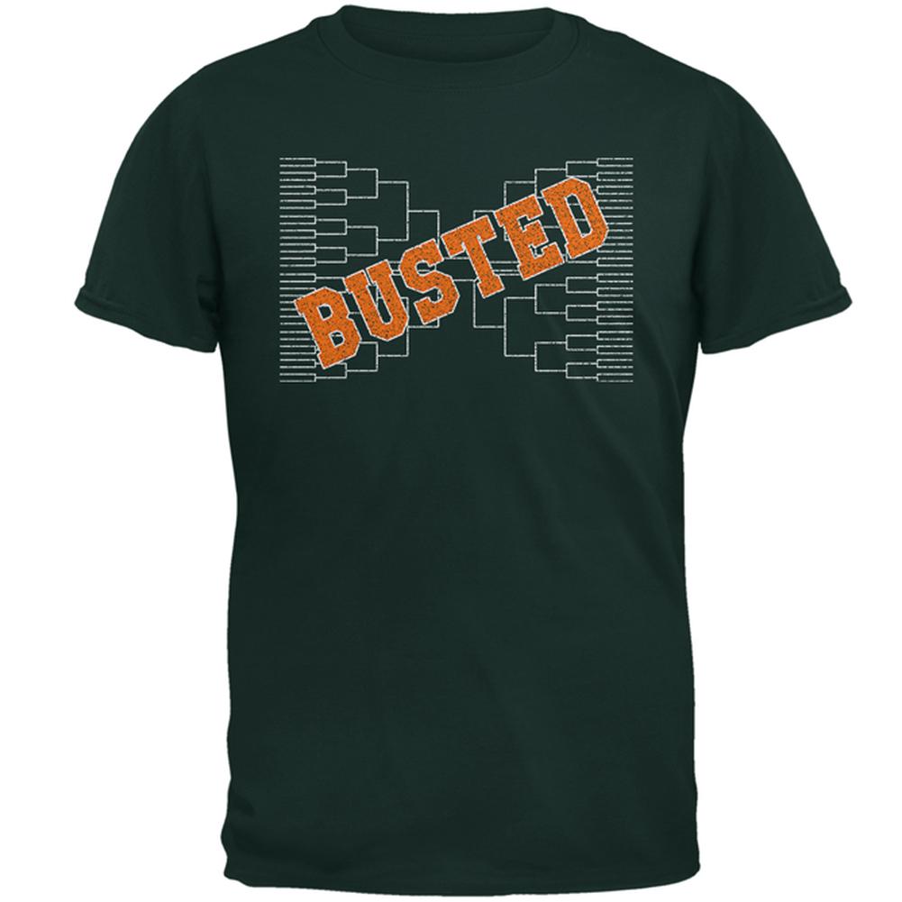 Bracketology BUSTED Mens T Shirt Men's T-Shirts Old Glory 2XL Forest Green 