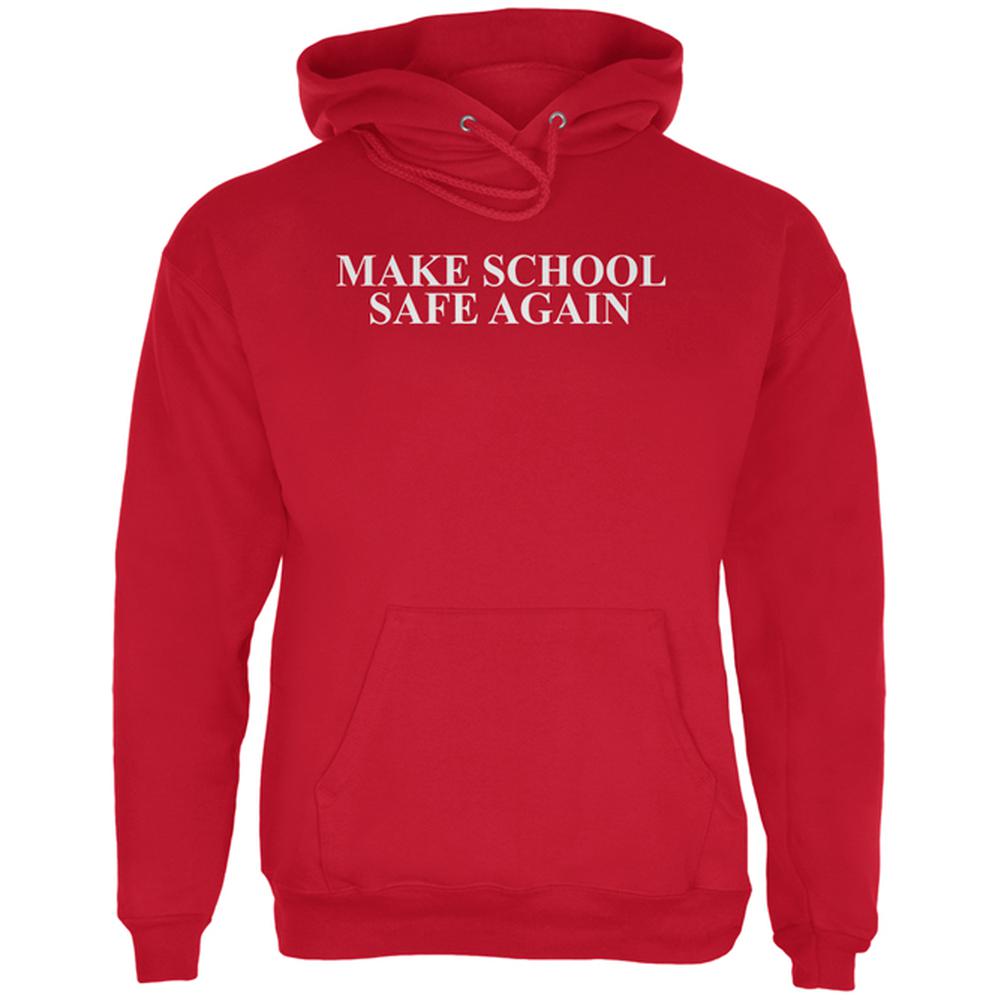 Make School Safe Again Mens Hoodie Men's Hoodies Old Glory 2XL Red 