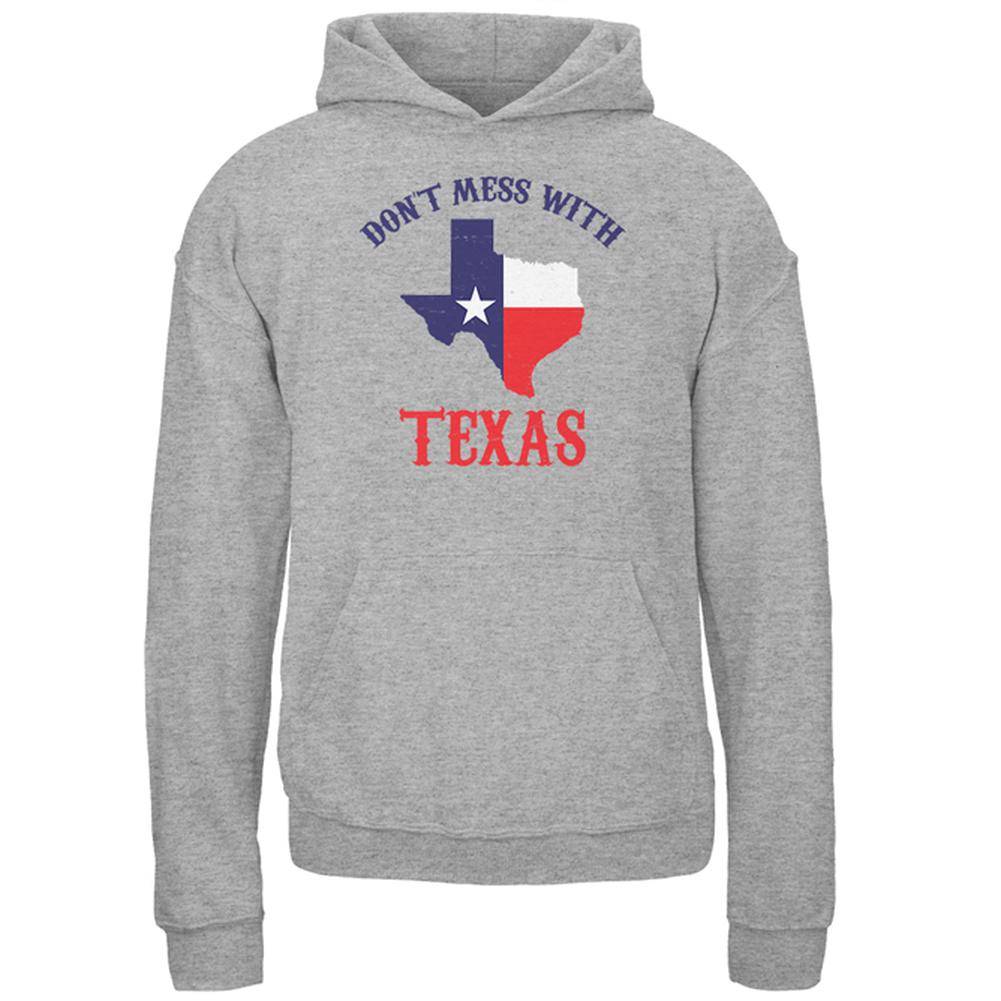 Don't Mess With Texas Youth Hoodie Youth Hoodies Old Glory LG Storm Grey 