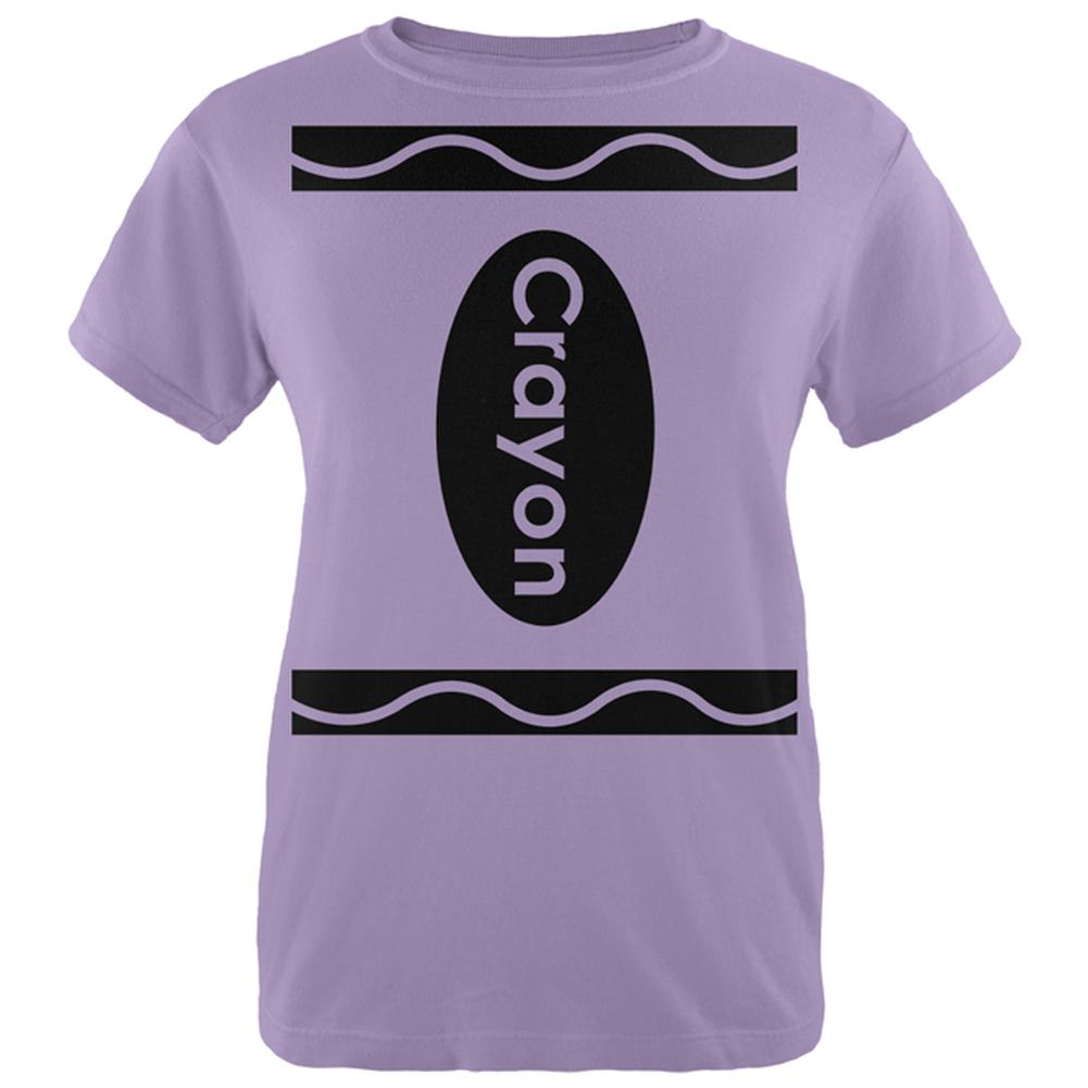 Halloween Crayon Costume Womens T Shirt Women's T-Shirts Old Glory LG Lavender 