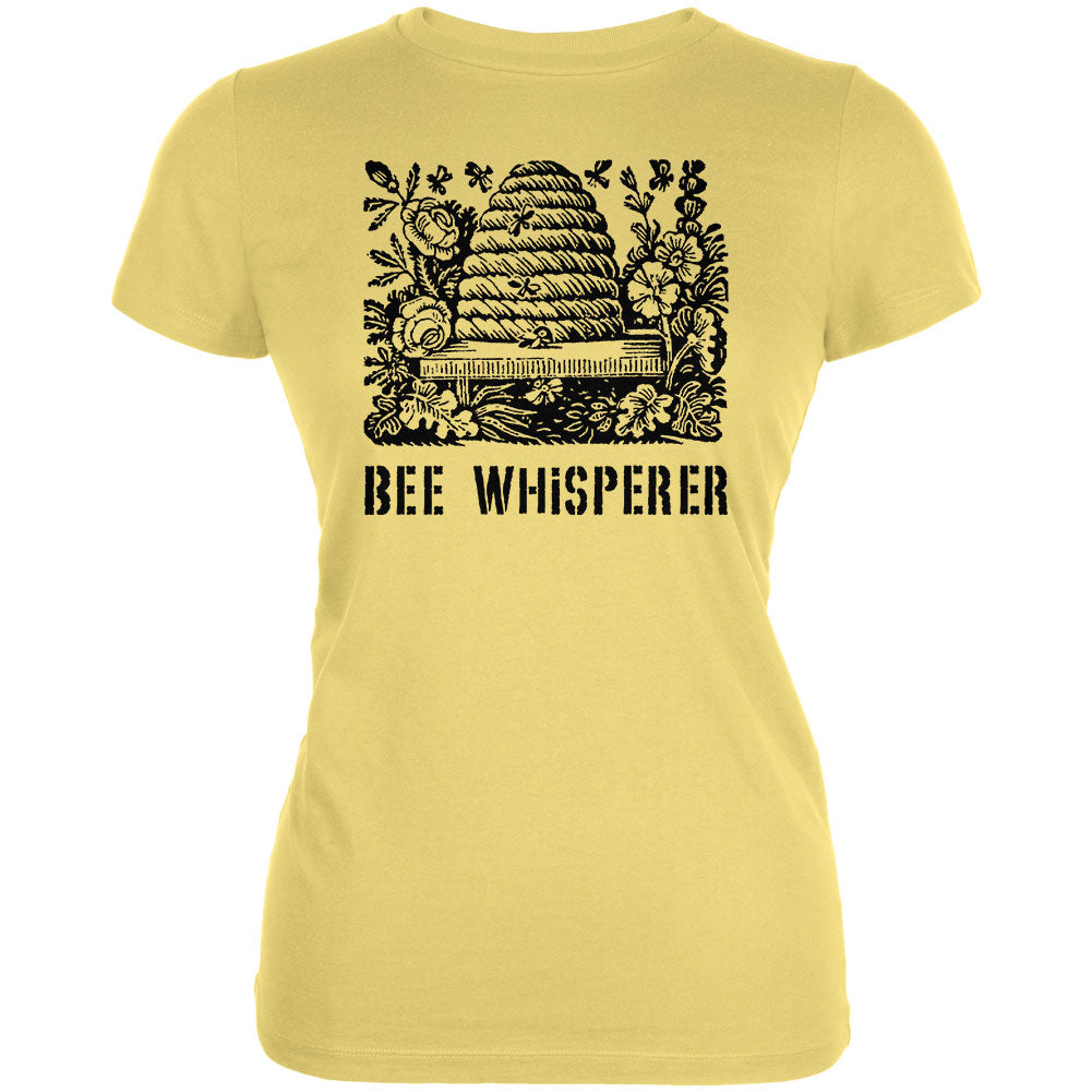 Gardening Beekeeper Bee Whisperer Juniors Soft T Shirt Juniors T-Shirts Old Glory LG Yellow 