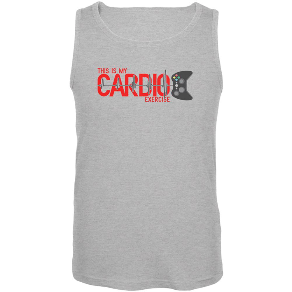 My Cardio Exercise Game Controller Heartbeat Mens Tank Top Men's Tank Tops Old Glory SM Heather