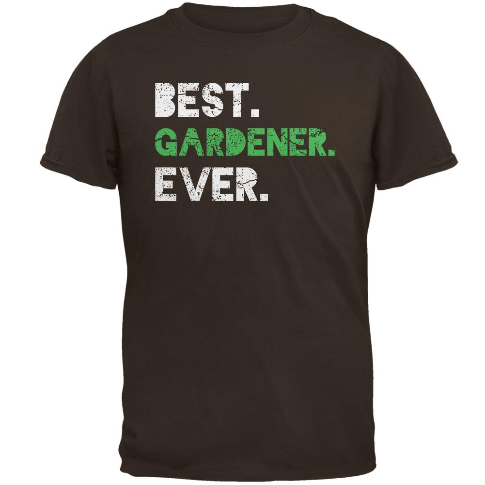 Gardening Best Gardener Ever Mens T Shirt Men's T-Shirts Old Glory 2XL Brown 