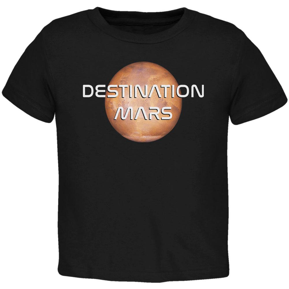 Planet Mars Destination Toddler T Shirt Toddler T-Shirts Old Glory 2T Black 