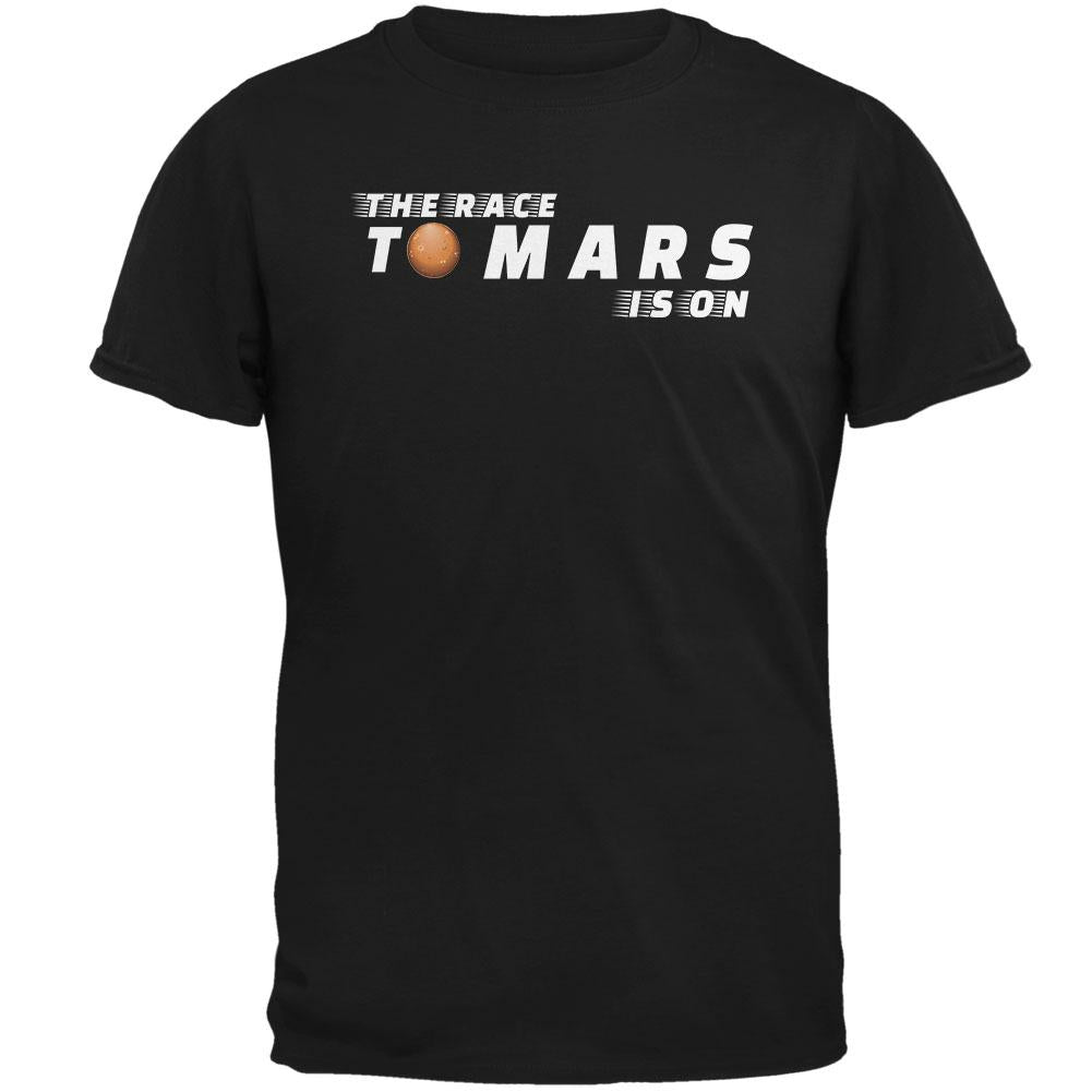 Planet Mars Race Mens T Shirt Men's T-Shirts Old Glory 2XL Black 