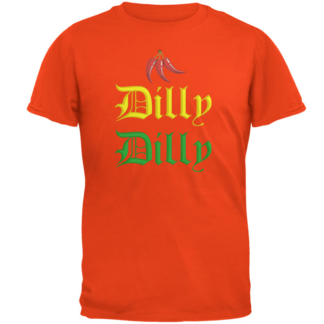 Cinco De Mayo Dilly Dilly Hot Peppers Mens T Shirt Men's T-Shirts Old Glory 2XL Orange 