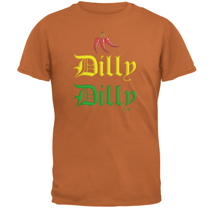 Cinco De Mayo Dilly Dilly Hot Peppers Mens T Shirt Men's T-Shirts Old Glory 2XL Texas Orange 