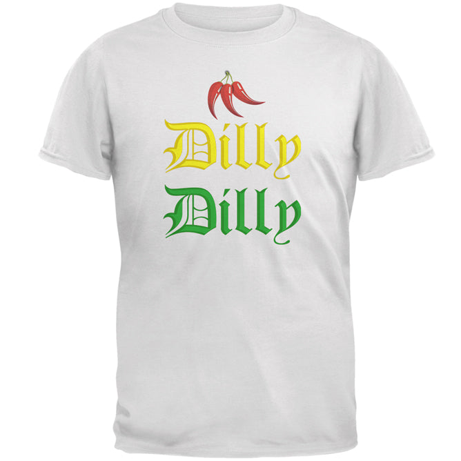 Cinco De Mayo Dilly Dilly Hot Peppers Mens T Shirt Men's T-Shirts Old Glory 2XL White 