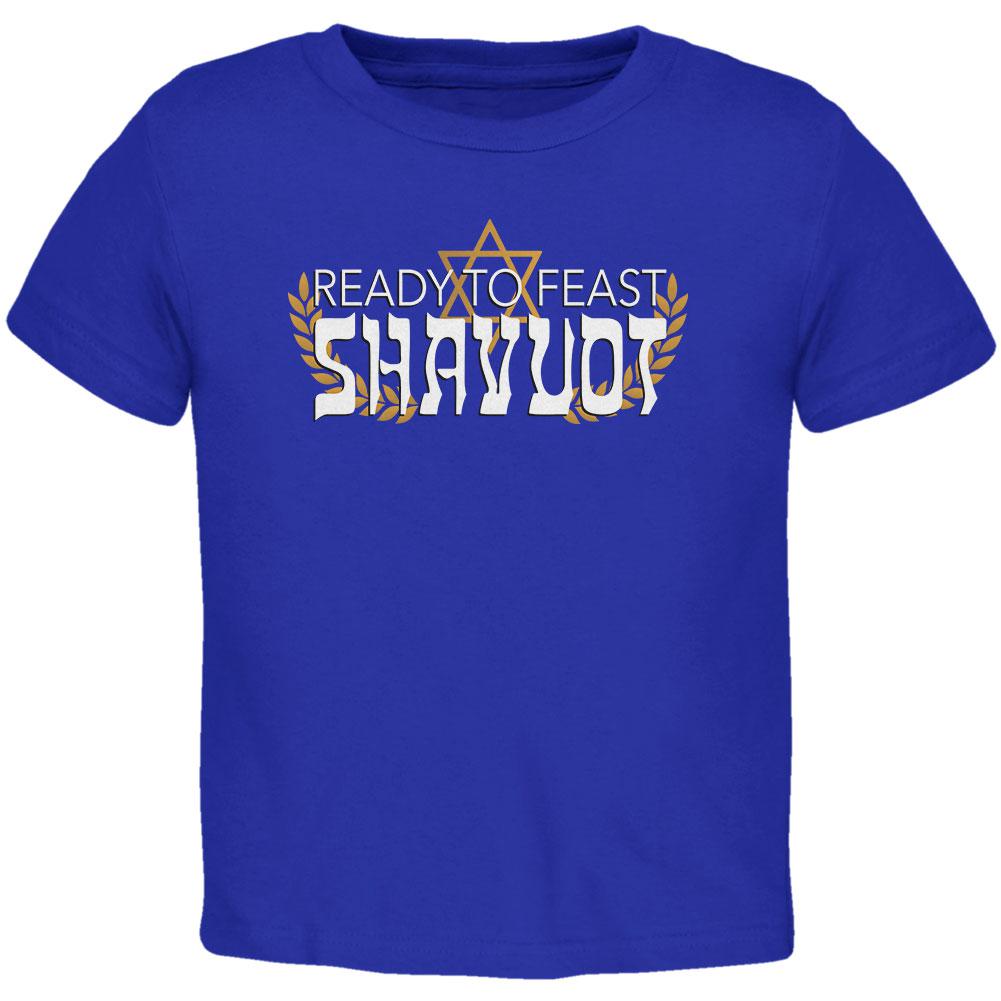 Jewish Shavout Ready To Feast Wheat Toddler T Shirt Toddler T-Shirts Old Glory 2T Royal 