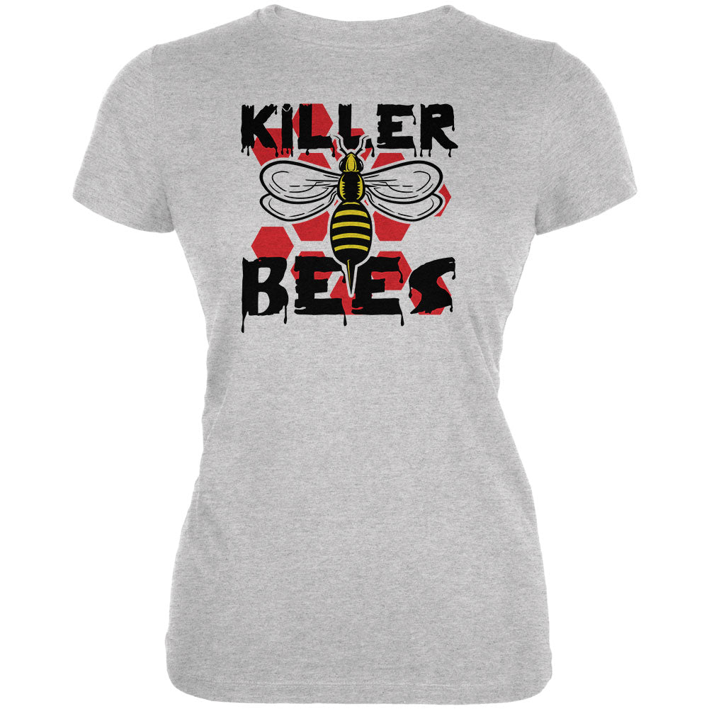 Killer Bees Honey Bee Juniors Soft T Shirt Junior's T-Shirts global 2XL Heather 