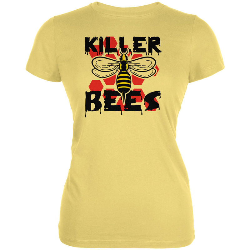 Killer Bees Honey Bee Juniors Soft T Shirt Junior's T-Shirts global LG Yellow 