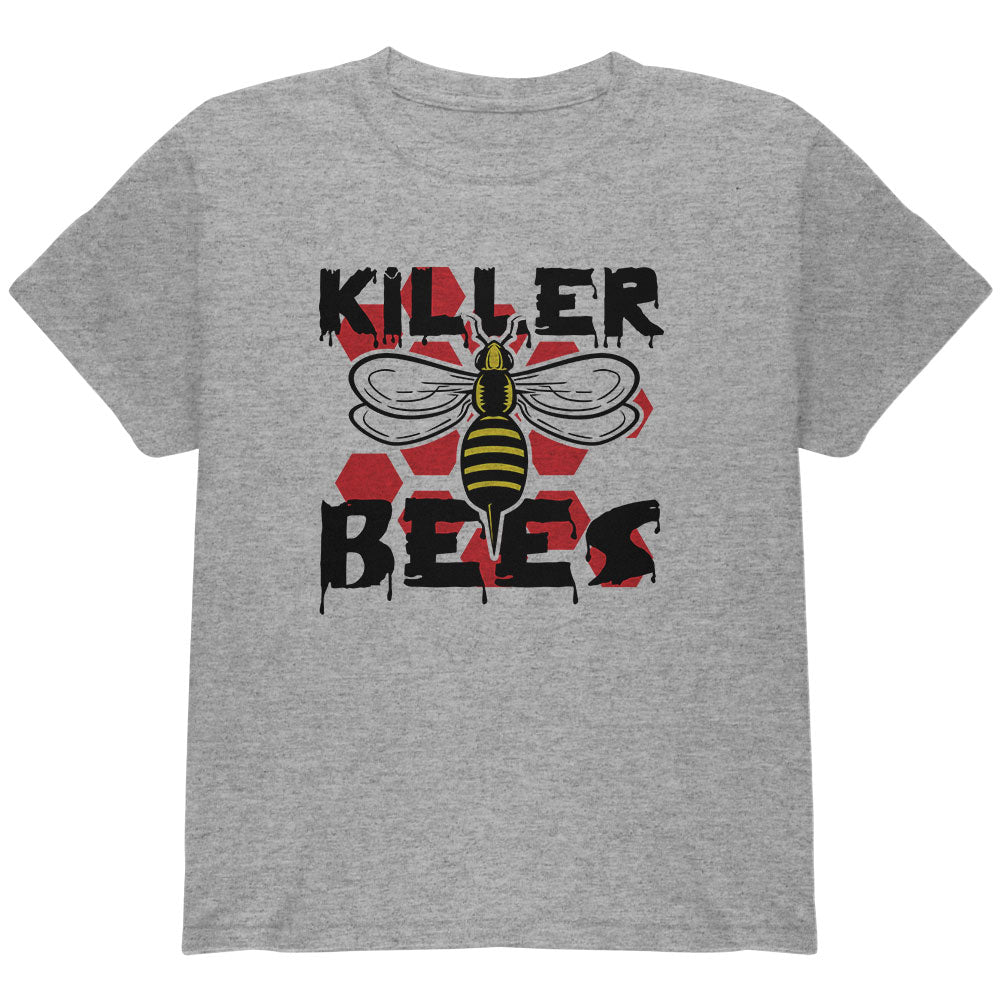 Killer Bees Honey Bee Youth T Shirt Youth T-Shirts global YLG Heather Grey 