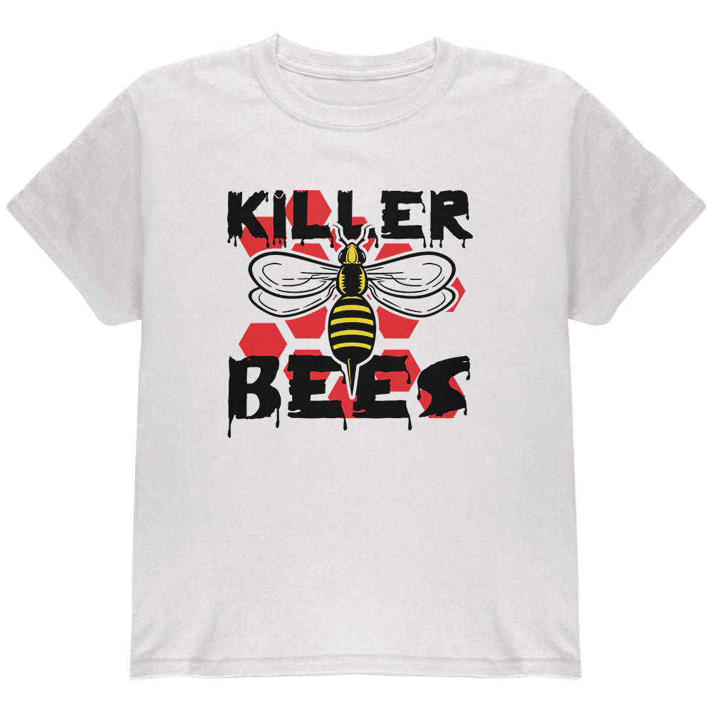 Killer Bees Honey Bee Youth T Shirt Youth T-Shirts global YLG White 