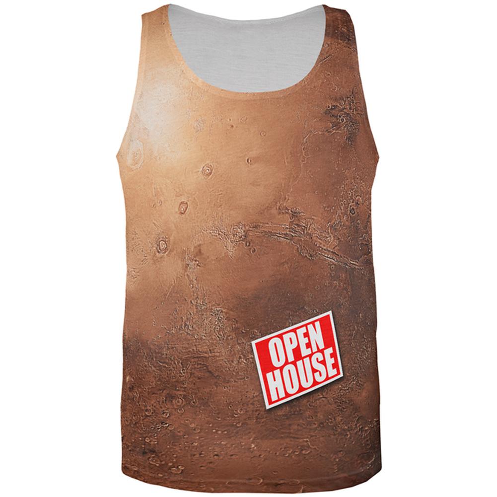 Mars Open House Funny All Over Mens Tank Top Men's Tank Tops Old Glory 2XL Multi 