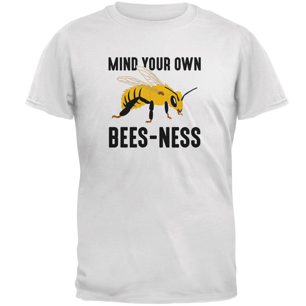 Honey Bee Mind Your Own Bees-ness Business Mens T Shirt Men's T-Shirts global 2XL White 