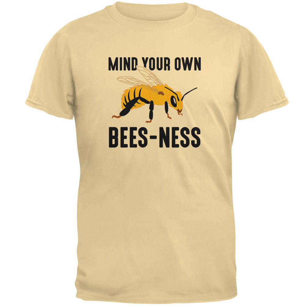 Honey Bee Mind Your Own Bees-ness Business Mens T Shirt Men's T-Shirts global 2XL Yellow Haze 