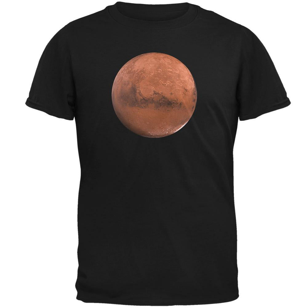 Planet Mars Mens Soft T Shirt Men's T-Shirts Old Glory 2XL Black 