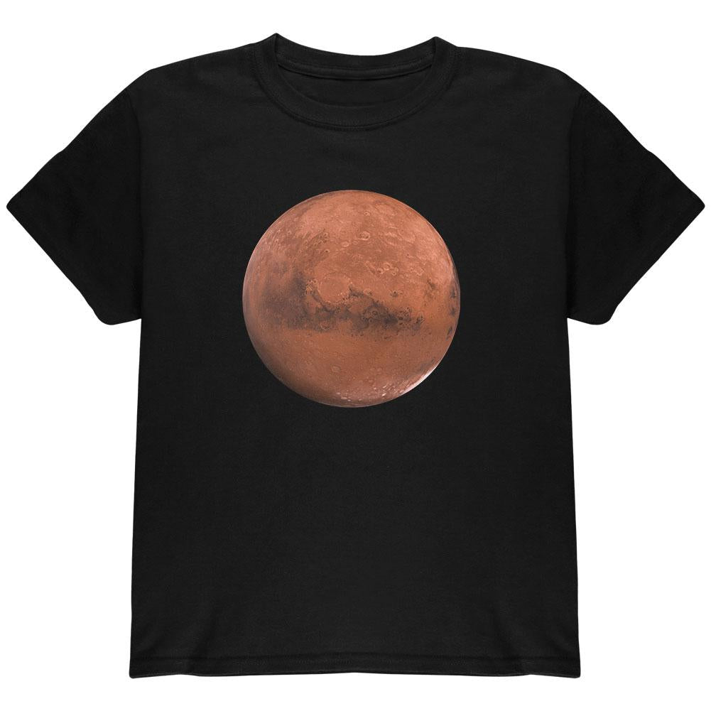 Planet Mars Youth T Shirt Youth T-Shirts Old Glory LG Black 