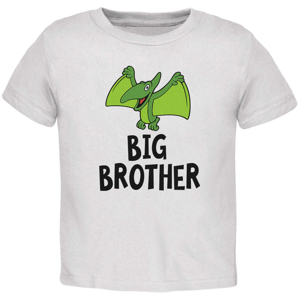 Big Brother Dino Dinosaur Pterodactyl Toddler T Shirt Toddler T-Shirts Old Glory 2T White 