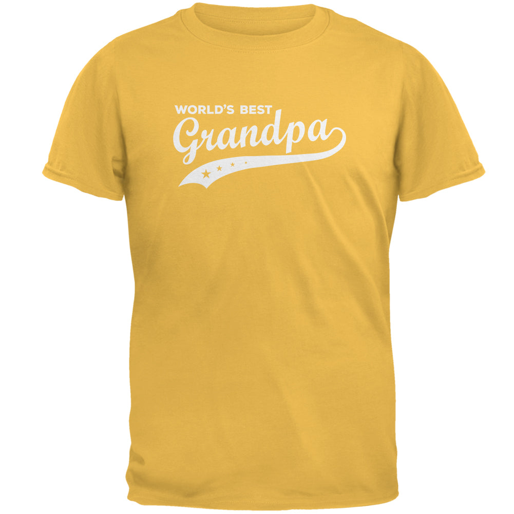 Father's Day World's Best Grandpa Mens T Shirt Men's T-Shirts Father's Day XL Honey 