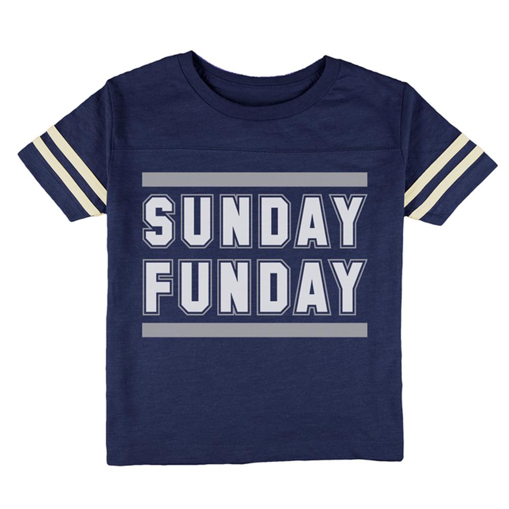 Sunday Funday Dallas Toddler Football T Shirt Toddler T-Shirts Old Glory 2T Heather Royal 