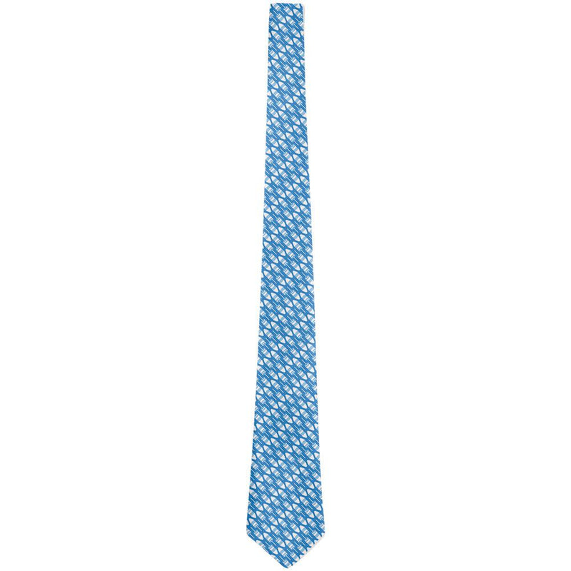 Summer Sun Bouys Repeat Pattern Diagonal All Over Neck Tie Men's Neck Ties Old Glory   