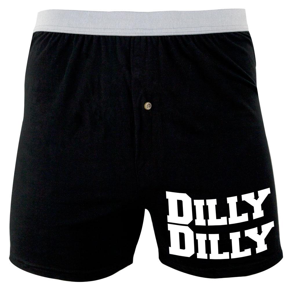 Dilly Dilly Soft Knit Boxer Underwear Old Glory 2XL Black 