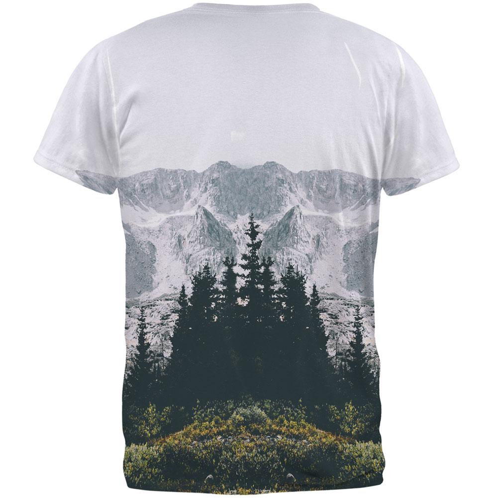 Hiking Mountains So The Adventure Begins All Over Mens T Shirt Men's T-Shirts Old Glory   