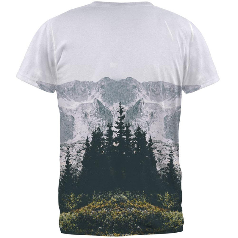 Hiking Mountains So The Adventure Begins All Over Mens T Shirt Men's T-Shirts Old Glory   