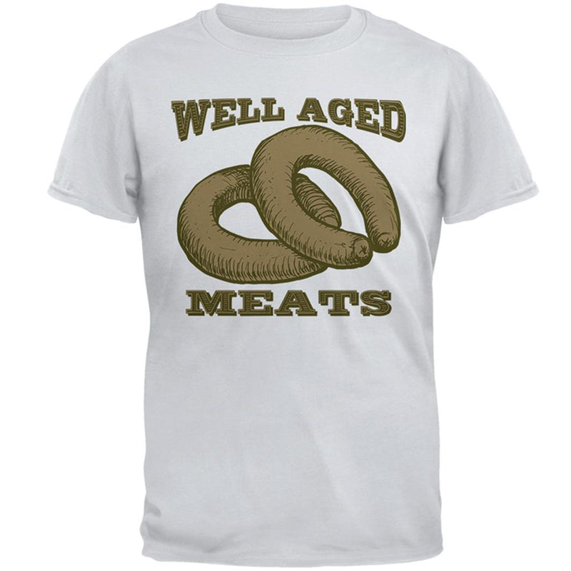 Well Aged Meats Mens T Shirt Men's T-Shirts Old Glory 2XL Ice Grey 