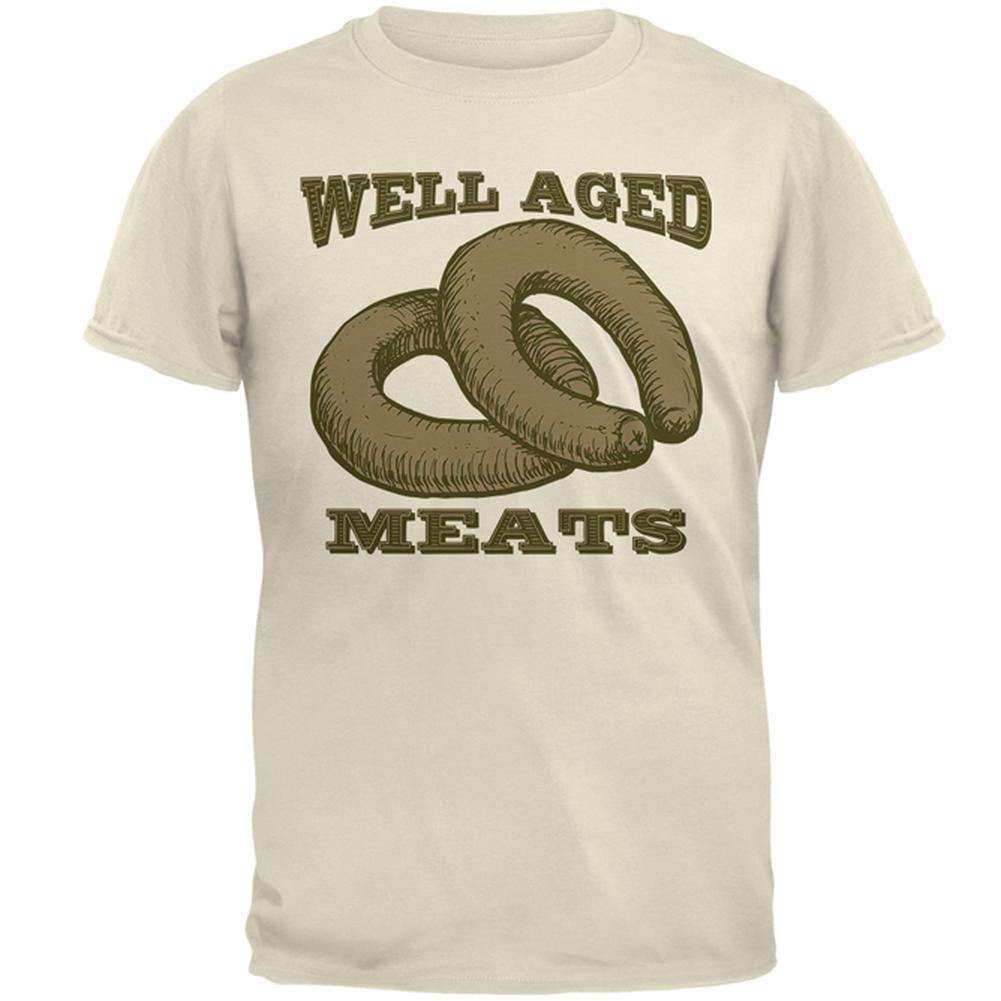 Well Aged Meats Mens T Shirt Men's T-Shirts Old Glory 2XL Natural 