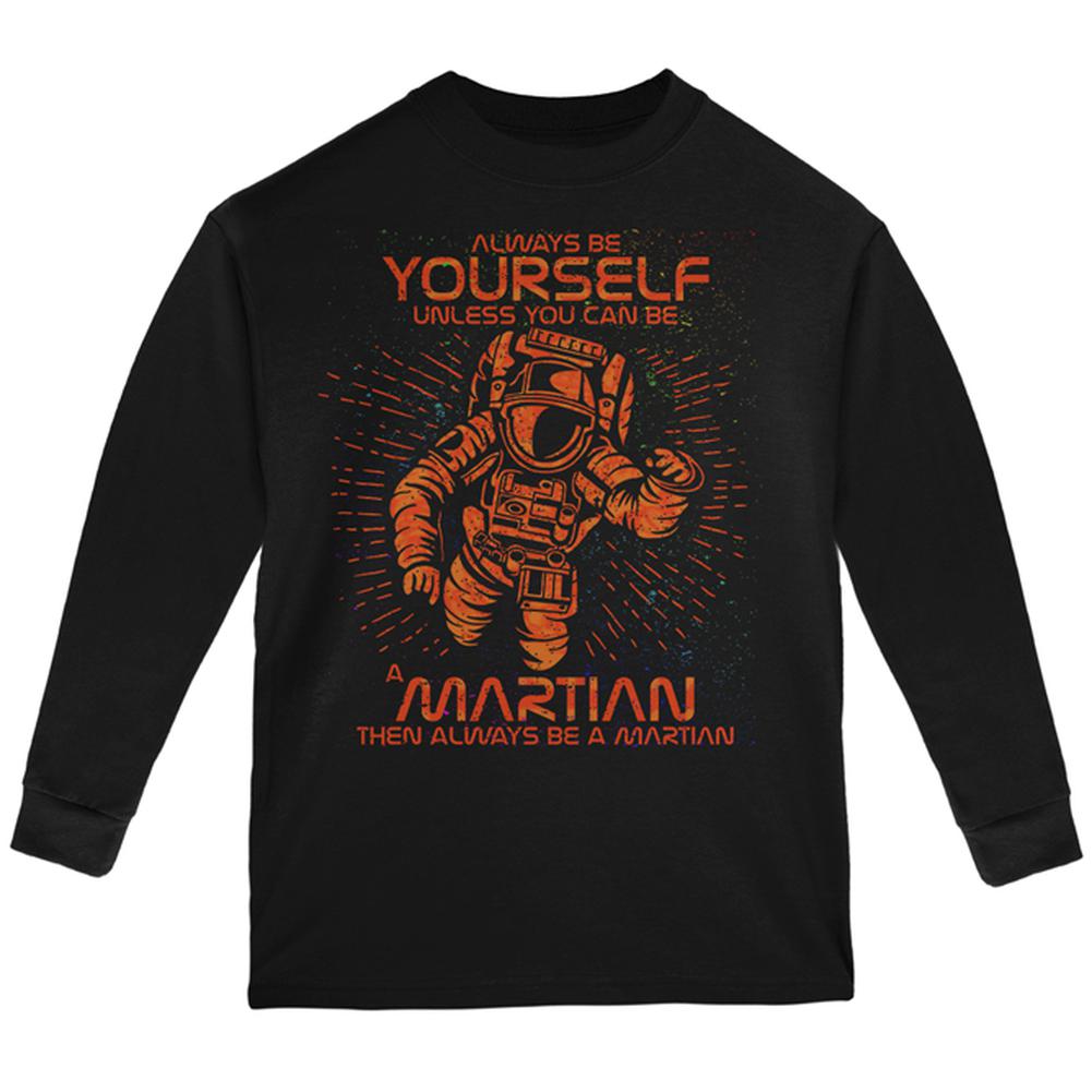 Always be Yourself Unless Martian Youth Long Sleeve T Shirt Youth Long Sleeves Old Glory LG Black 