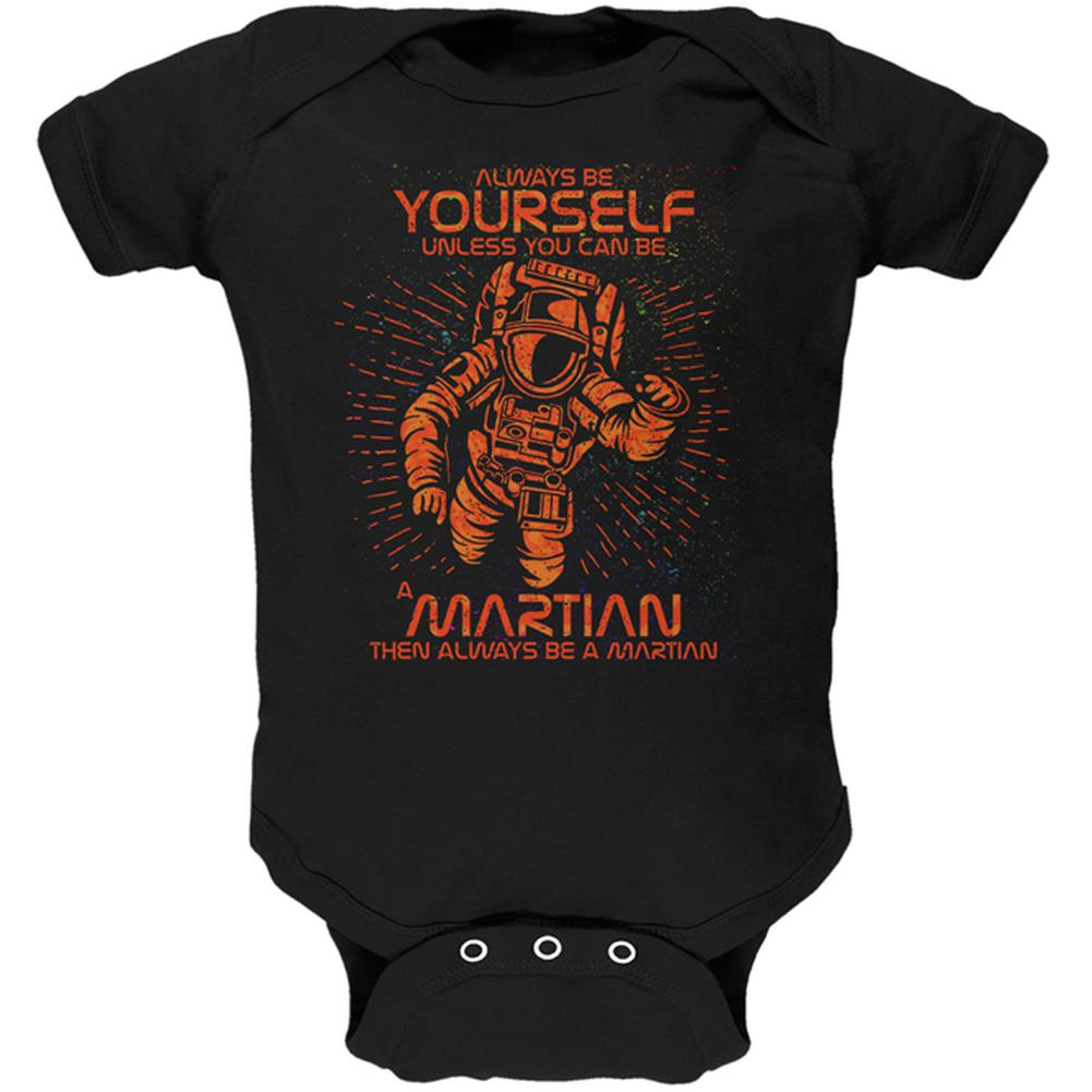 Always be Yourself Unless Martian Soft Baby One Piece Baby One Piece Old Glory 0-3M Black 