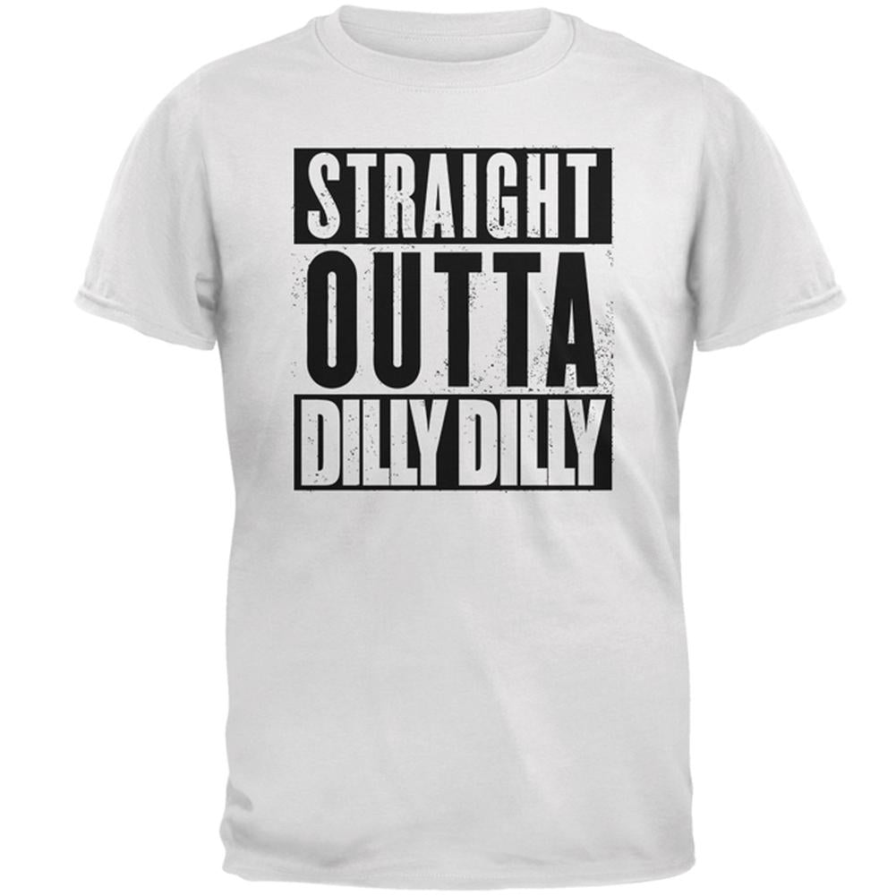 Straight Outta Dilly Dilly Mens T Shirt Men's T-Shirts Old Glory 2XL White 