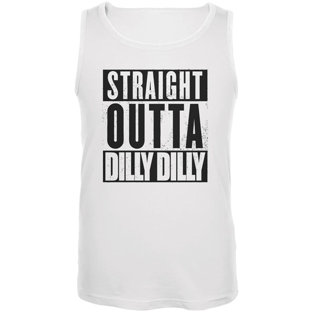 Straight Outta Dilly Dilly Mens Tank Top Men's Tank Tops Old Glory 2XL White 